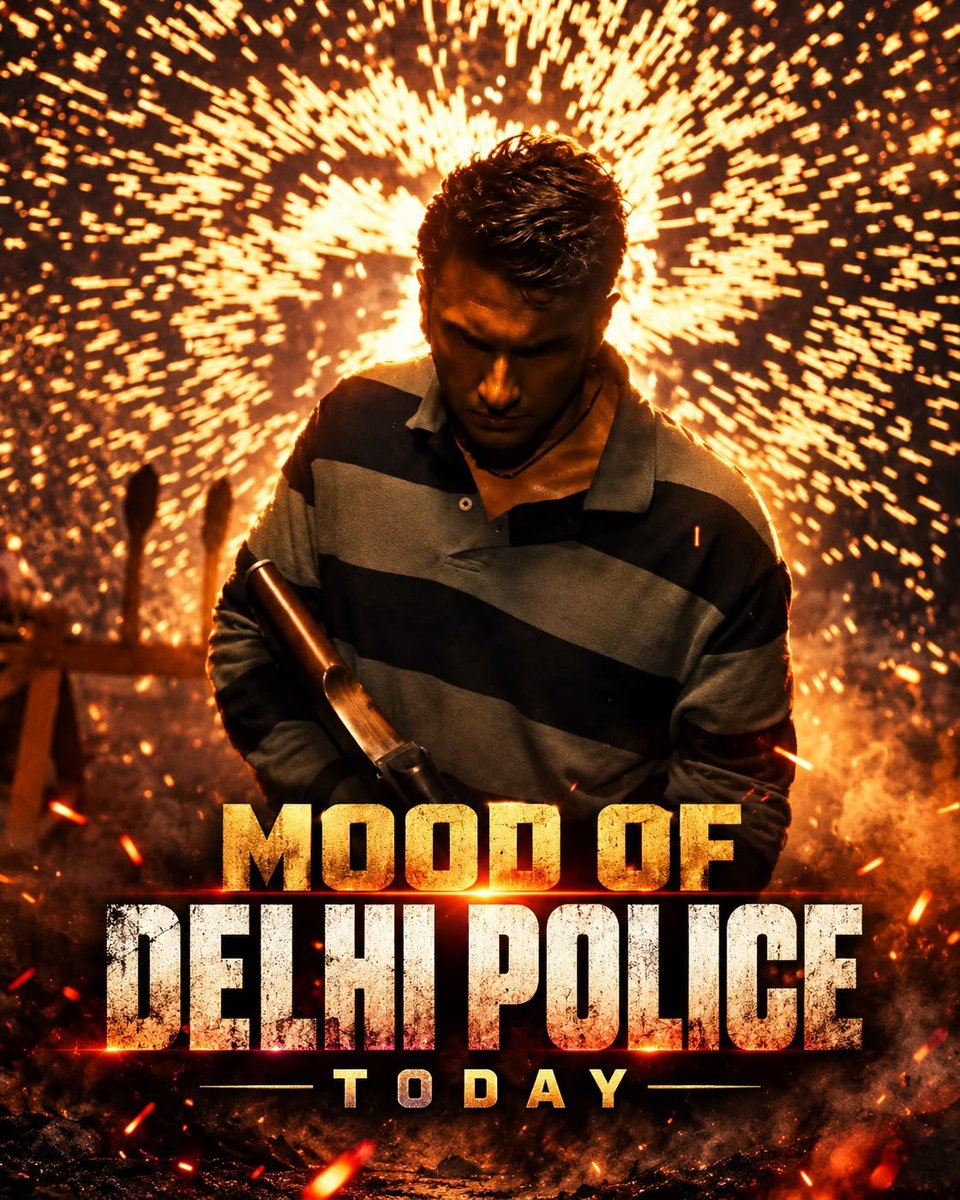 jhoothkigoonj's tweet photo. 100 history-sheeters picked up overnight. 

Dhruv Rathee allegedly scooped up from home.

The so-called Cockroach Trinity  intercepted before takeoff. 

Delhi Police really said: YOUR FREE TRIAL OF ANARCHY HAS EXPIRED. 

Democracy ≠ a free pass for vandalism.

FAFO season. I stand with Delhi Police!