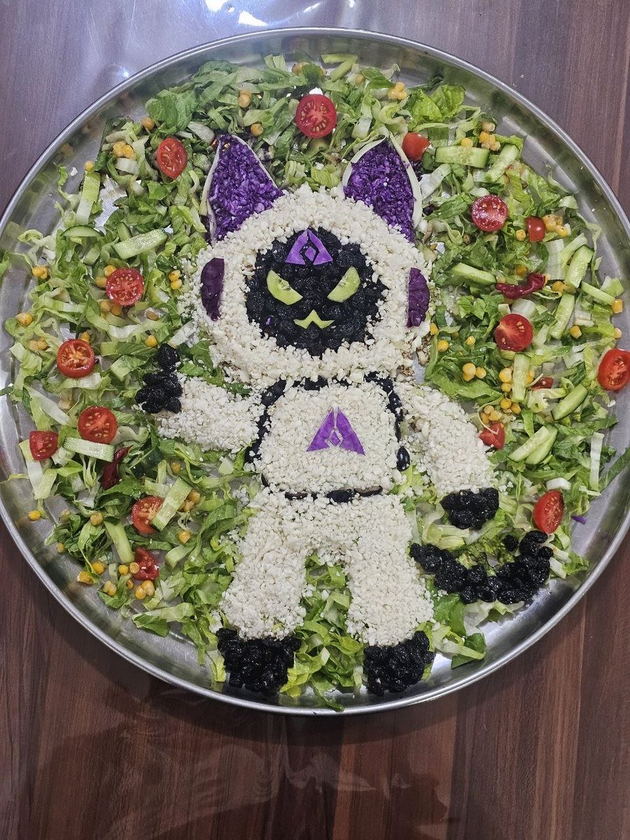 AvinEsmaelpour's tweet photo. Genm  genlayer fam💜🧡

it’s the little things that make me happy, and lately, finding ways to bring Mochi into them has been one of my favorite things. 💜

today’s creation: a Mochi-inspired salad. 🥗

@GenLayer 
@RuzgarFlns https://t.co/LbgZHHLhkA