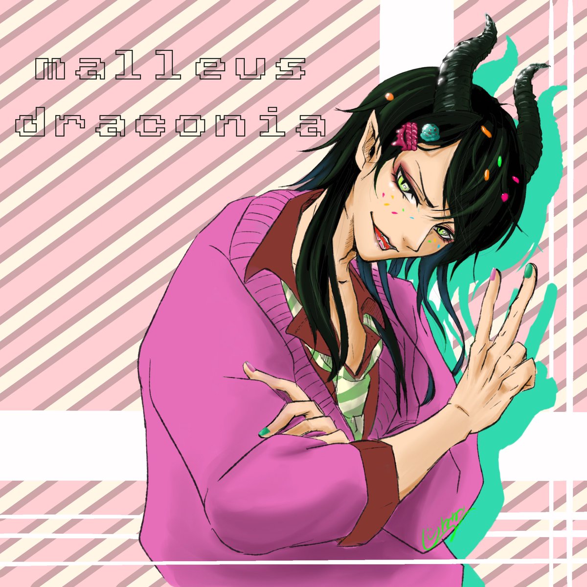 y_m_1145's tweet photo. 塗らないほうが良かったかもしれない。
顔も変えないほうが良かったかもしれない。
(下書きはプロフのピン留め参照)
#twst https://t.co/pc3joycyPS