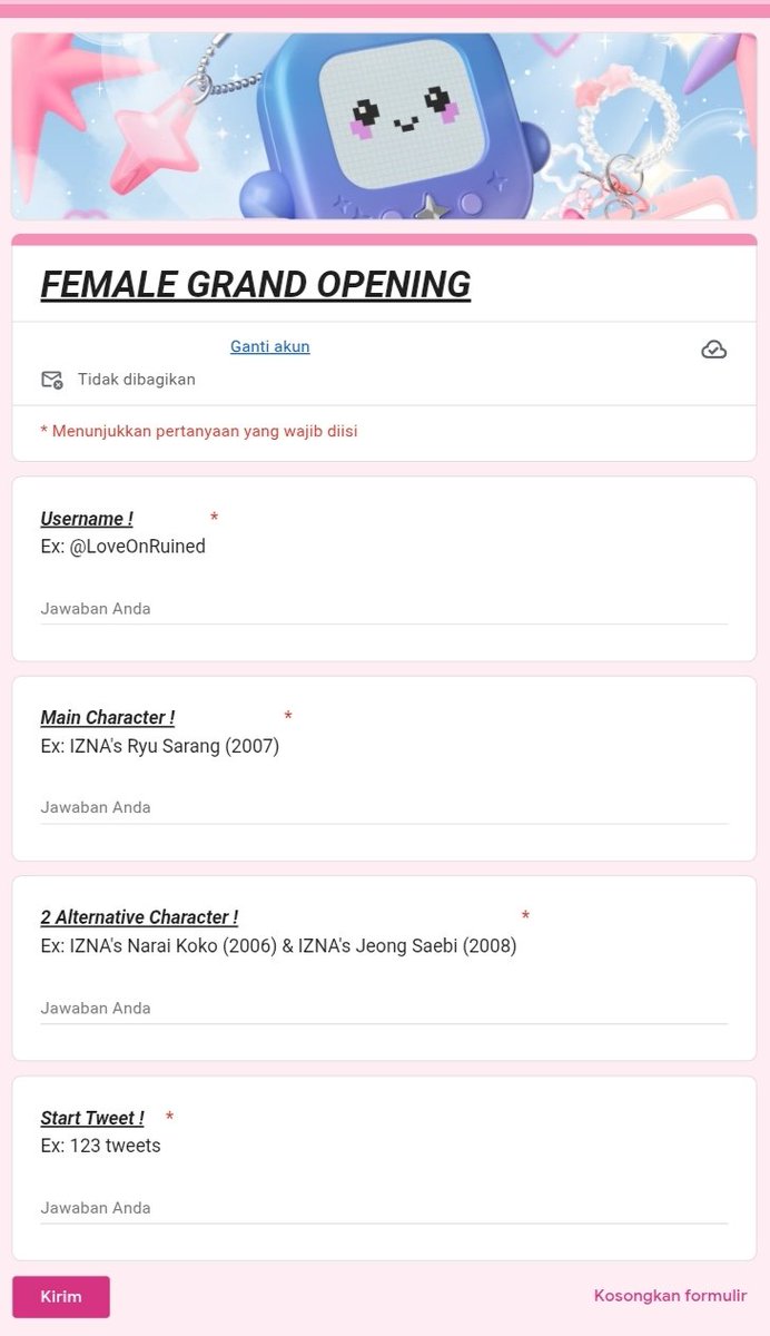 LoveOnRuined's tweet photo. 𝙆𝙄𝙎𝙄-𝙆𝙄𝙎𝙄 .ᐟ warslot hari ini yaa jam 19.00 WIB, link male di atas, female di bawah, link grand opening akan di schedule by X, nanti akan aku send proof schedulenyaa okii, SEMANGAT! https://t.co/io6KclRgZT