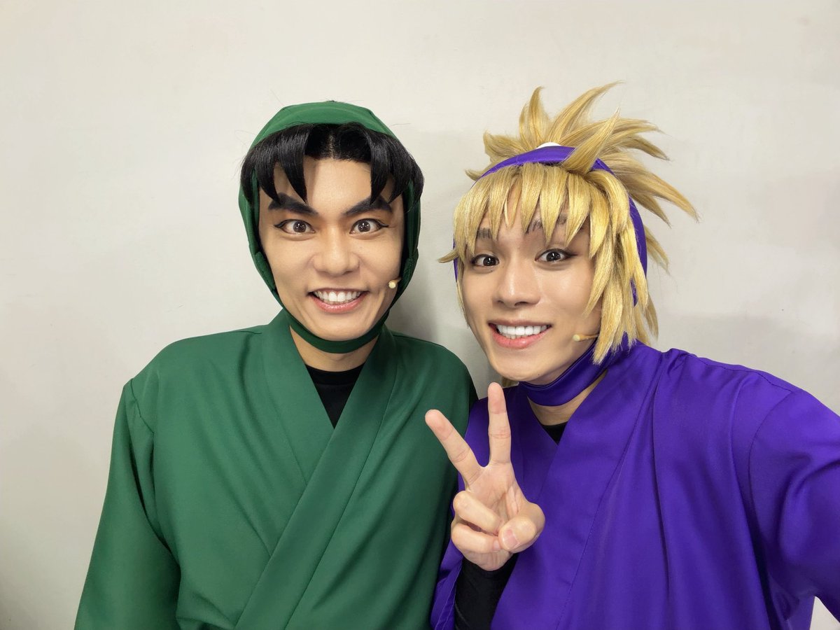 _takuya_yoshida's tweet photo. #忍ミュ 
2公演目！
ご来場いただきありがとうございました！

夜公演もよろしくお願いします！！

潮江くんと〜✌ https://t.co/vPPwaHRNCW