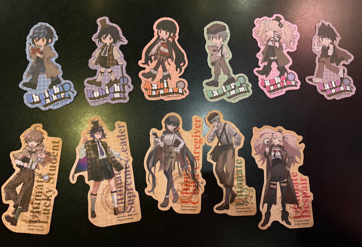 UeharaZT's tweet photo. 交換　ダンガンロンパ　ダイソー
コレクションカード　アクリルスタンド　ステッカー　JITOT
譲) 苗木 舞園 桑田 霧切 十神 山田 大和田 腐川 セレス 朝日奈 石丸 大神 不二咲 葉隠 江ノ島 戦刃 九頭龍 左右田 田中 花村 弐大 赤松 最原 王馬 百田 天海 春川
JITOT七海

求)ツリー詳細　日向 狛枝 小泉 https://t.co/IRW5y3fx0L