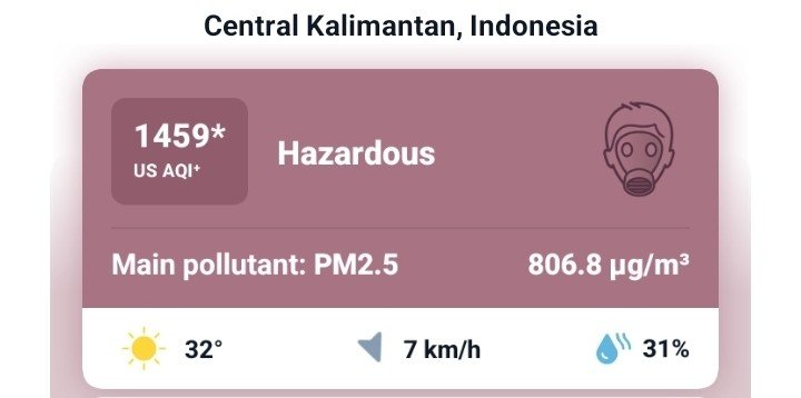 tagZoO__'s tweet photo. @thenggara Kalimantan tengah jam 1 siang guys, bener bener kuning bgt udah gatau deh kuning langit nya dari minggu guys dan skerang udah sabtu kami bener bener belum pulih. https://t.co/Ss7CBOV8RA