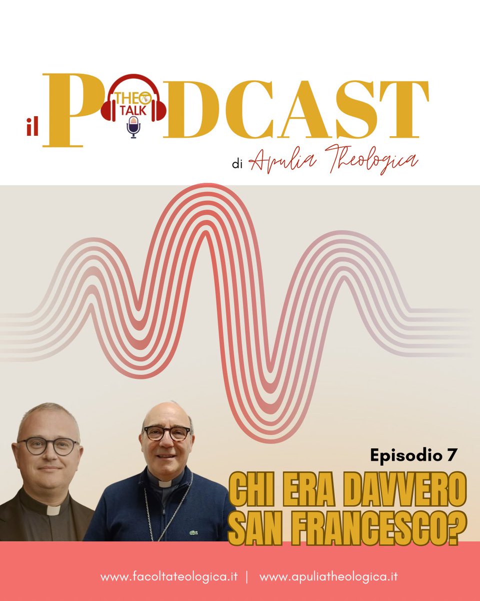 FacoltaPugliese's tweet photo. Theo-Talk | Ep.7
Chi era davvero san Francesco?
@frazacc della @FacoltaPugliese ne parla con mons. Felice Accrocca, arcivescovo di Assisi-Nocera Umbra-Gualdo Tadino e di Foligno.

Ascolta sulla piattaforma che preferisci:
https://t.co/gfrJerdXF4 https://t.co/THVVC7PxyD