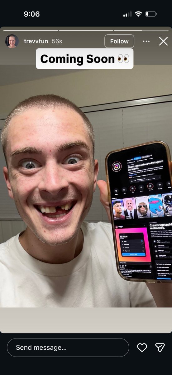 UseReelsApp's tweet photo. Not again…

Trevv is coming to Reels 👀

Check his IG: https://t.co/BiIIO0UJnJ https://t.co/I2xkKp5Le0