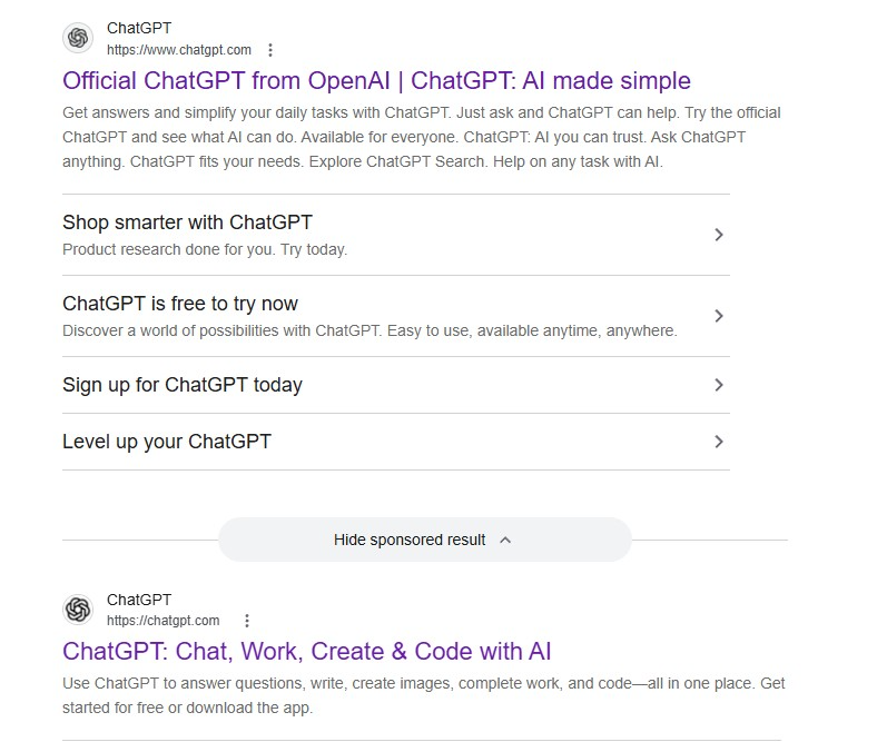 NeuronVS's tweet photo. @realDonaldTrump I want to report an "Enemy of the White House" OpenAI should be OpenSI also there is AI all over the page. Thank you for your attention. https://t.co/BY6QiAbt7P