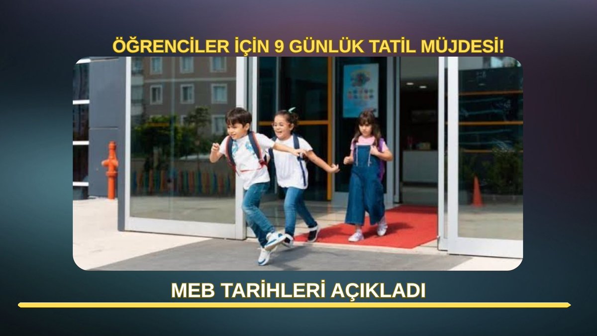 BursaTvyeni's tweet photo. #sondakika| Öğrenciler için 9 günlük tatil müjdesi! MEB tarihleri açıkladı

https://t.co/p13LZXP6mj

#Bursa #AraTatil #MEB https://t.co/RkDwfi8a5B