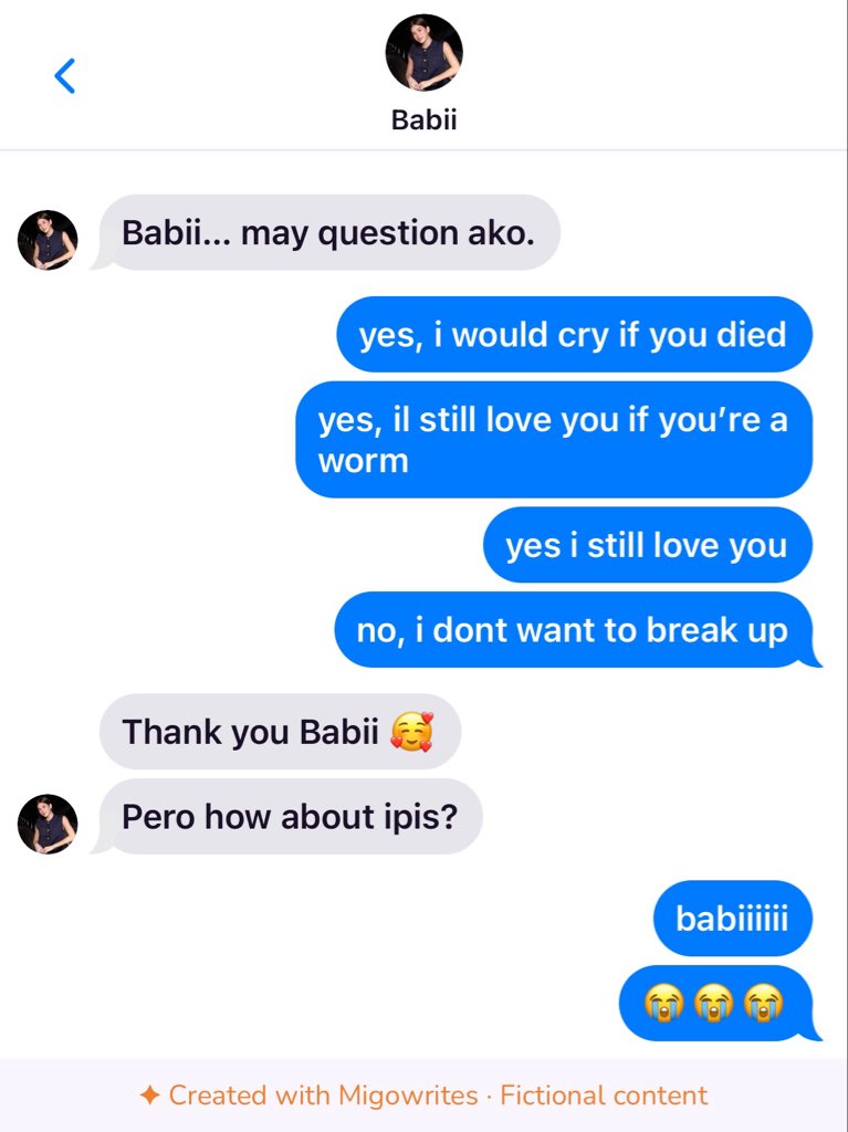 annoying_mickey's tweet photo. Kasi Im bored.

#mikhaiahau #MadeWithMigo 🦊

I still love you?”

Saw this lang. https://t.co/hKQ705hLH9