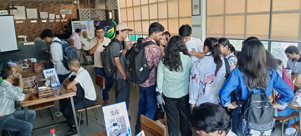 Shaanush's tweet photo. #RFTR Jaipur is off to a great start. ๐ฅ
The room is filling up, the conversations have begun, and the energy is exactly what we hoped for. Thank you, Jaipur!
Powered by @flitpayofficial. With our partners @thebitmela and @IBWofficial.
#GetReady #ReadyForTheRun @goinfini3 @raajeevanand @Pushpendra_33 @Rohit_goyal2002 @ashishsangai @acoolbansal @techevein @0x_bbc