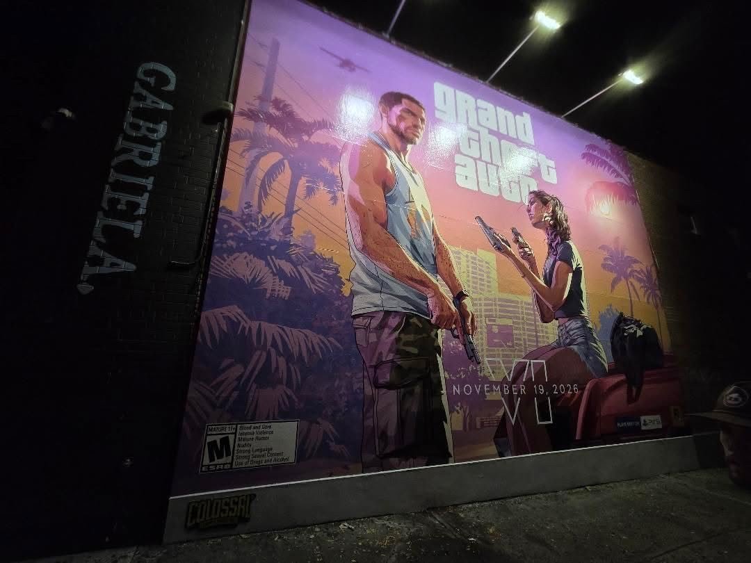 VicestarGames's tweet photo. The GTA VI painting is finally complete! Looks absolutely unreal! Crazy talent! It's pushing the hype even further. 🔥

Credits go to @birntoutstudio on Instagram and u/Omfish https://t.co/9FjyW9itYy