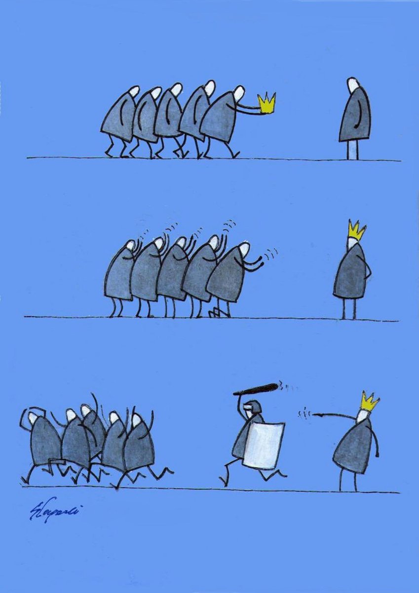 PhSoCr's tweet photo. #Modi, #Vijay, et al.

A Cartoon, Hail to the King, by Seyran Caferli. https://t.co/lbpY0VNRXi