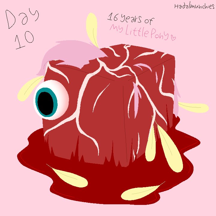 Hadalmunchies's tweet photo. [GORE, BODY HORROR?]
Day 10: My Little Pony (happy anniversary)
#mylittlepony #mlp #goretober2026 #goreart #goretober #gore #fluttershy https://t.co/fNxcPddxiR