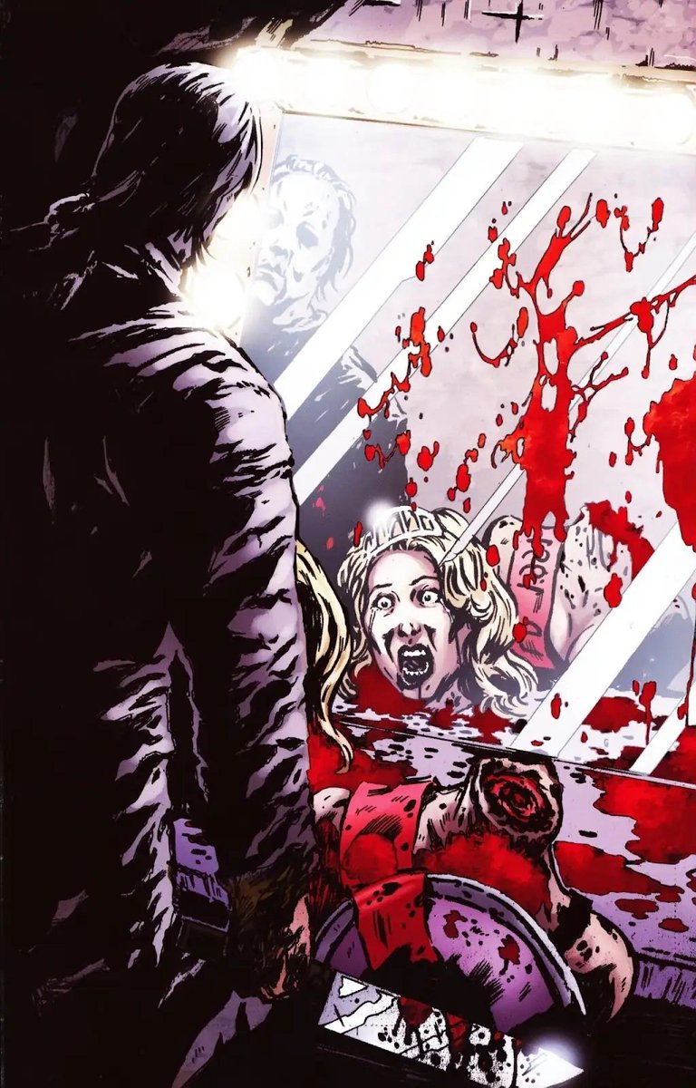 TheLaughingBat6's tweet photo. These Halloween comics are too fucking good. GET STEFAN HUTCHINSON IN THE WRITERS ROOM, NOW!!! #MichaelMyers #Halloween #horrortwt https://t.co/978ud4qJ1N