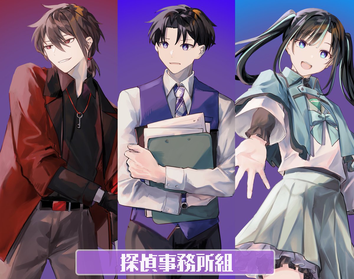 Zegkando's tweet photo. 今日で10人分のメインビジュアル公開終わったんですけどまだ5人メインキャラいます https://t.co/6phN8oN7jd