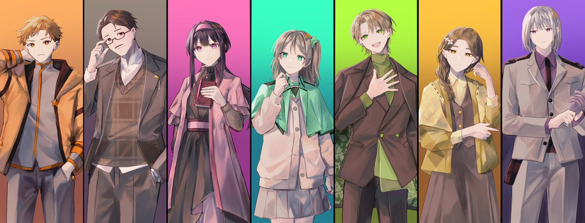 Zegkando's tweet photo. 今日で10人分のメインビジュアル公開終わったんですけどまだ5人メインキャラいます https://t.co/6phN8oN7jd