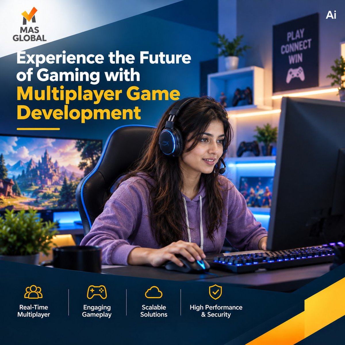 insidetechiblog's tweet photo. Experience the Future of Multiplayer Gaming!
Explore:
• Multiplayer Game Development
• Real-Time Player Interaction
• Engaging Gaming Experiences
• Cross-Platform Solutions
Read More: https://t.co/TCYs08vVRg
#InsideTechie #MASGlobalServices #GameDevelopment https://t.co/Ik8dPDIvGL