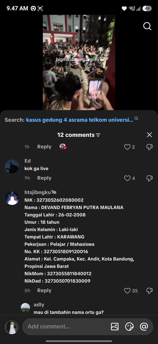 sar4da's tweet photo. @telufess repost komen kakanya disembunyiin jd up lagi.

IDENTITAS CUKING https://t.co/U2aYFUbn5P