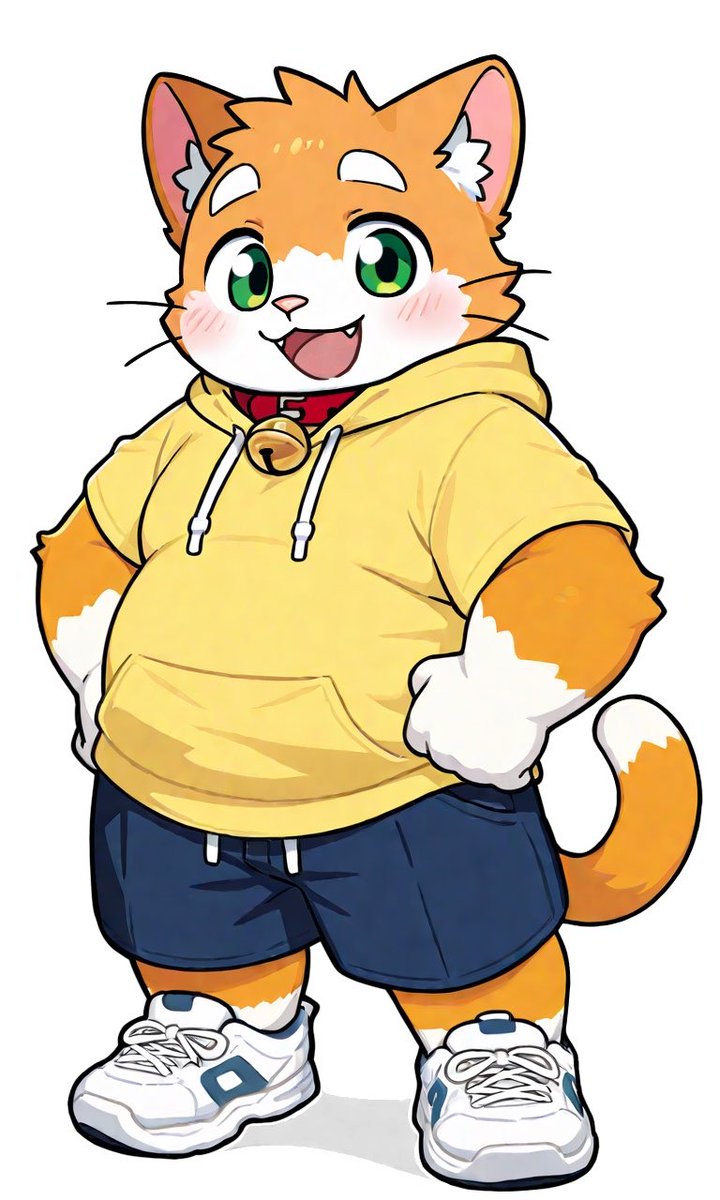mikan_2392's tweet photo. 代理くんプロンプト

1boy, solo, kitten boy, male focus, chubby, clean orange fur, fat face, white face, kitten ears, white eyebrows, white hands, white-tipped tail, green eyes, tareme, blush, smile, open mouth, looking at viewer https://t.co/GmW1AER271