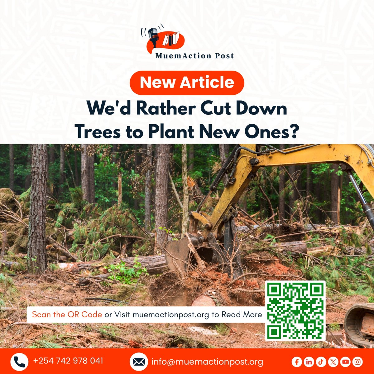 waharrisonb's tweet photo. Would we rather cut down trees to plant new ones? I share more in this article: https://t.co/gBuQ9X5xhF
#MazingiraDay https://t.co/9iAdtDhnV1