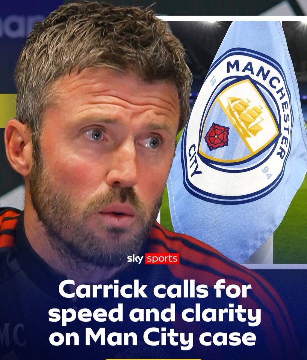 stats_meter's tweet photo. Michael Carrick has called for a swift resolution to Manchester City's financial charges case, insisting “clarity is needed for everyone involved as the Premier League awaits the outcome of the club's appeal.” https://t.co/YnLcF4RW1m