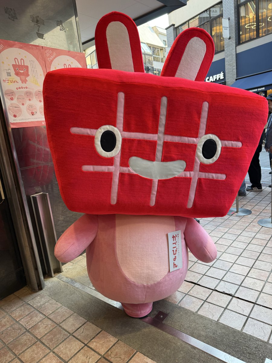 lightsunshine11's tweet photo. かごぴょんは、「東急ストアキャラクターかごぴょん」が正式ですね
ちなみに、頭の耳までふかふかでした https://t.co/WQGAC0TUZt