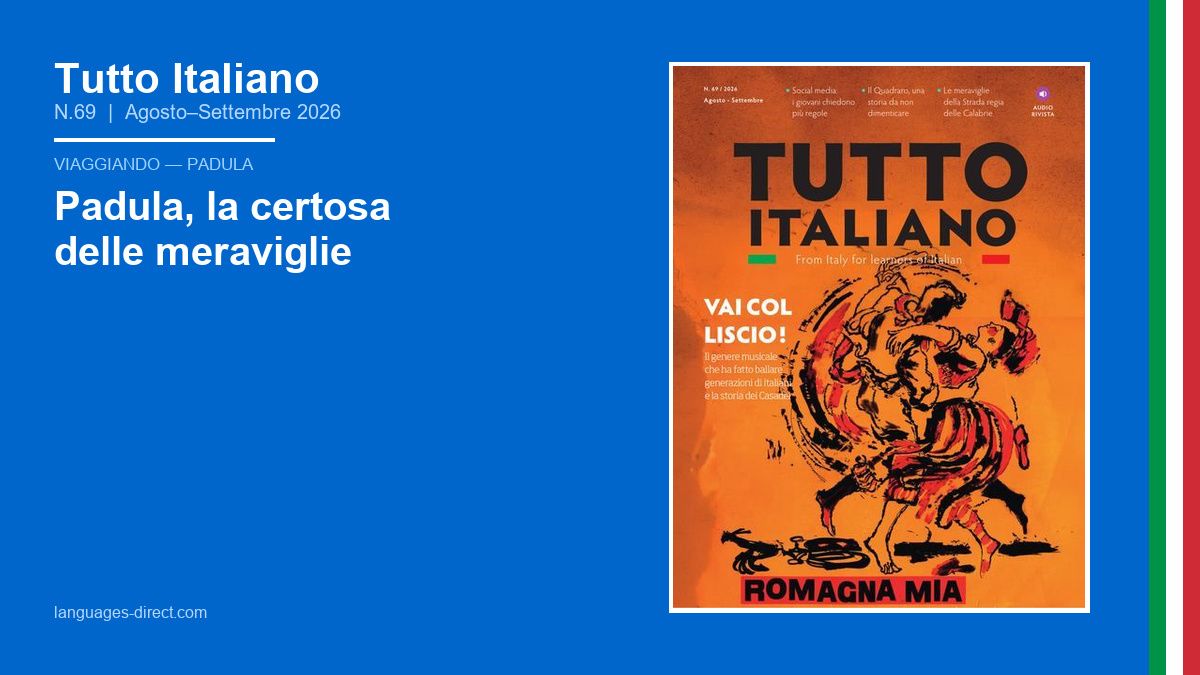 languagesdirect's tweet photo. La certosa più grande del mondo si trova in Campania — e vale assolutamente il viaggio 🏛️

Tutto Italiano N.69 esplora Padula, patrimonio UNESCO — lettura autentica per studenti B1–C2. → https://t.co/fLWu101irT
#TuttoItaliano #italiano #imparareitaliano #italianolinguaitaliana https://t.co/KwGJaskY6O