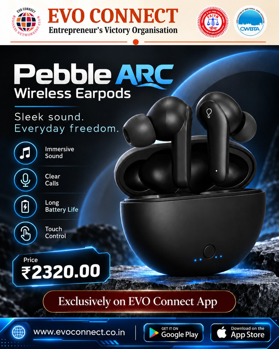 evoconnect_'s tweet photo. π§ Your Sound. Your Style. Your Everyday Freedom.
Enjoy immersive sound and wireless convenience without compromising on style.
π° Price: βΉ2,320/-
ποΈ Available exclusively on the EVO Connect App.
https://t.co/dZU3RISrQV
#EVOConnect #WirelessEarbuds #BluetoothEarbuds #ShopNow https://t.co/i02PYsx0ro