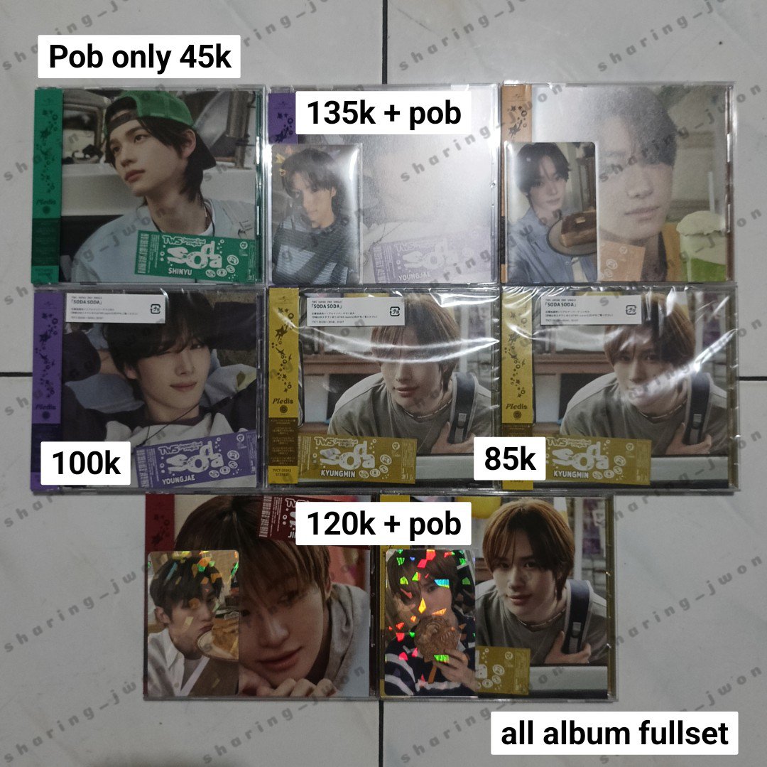 sharing_jwon2's tweet photo. #ssell aab tws ready kamar, bisa full co/splitpay

Avail (not in pict):
Lightstick keyring 315k
Album no tragedy blush sealed 65k

Wts photocard pob shinyu youngjae hanjin jihoon kyungmin album soda soda favorite box https://t.co/LcSiwD0TgV