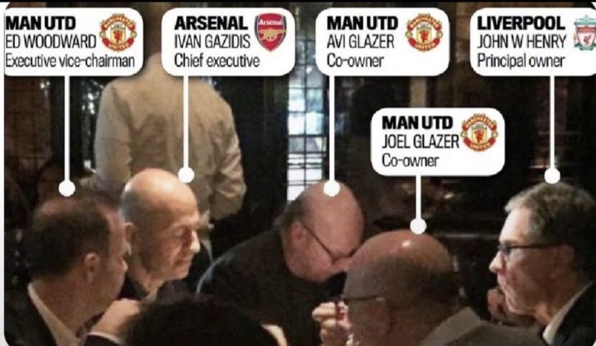 Londonblue_2's tweet photo. I’ve seen a few cartel deniers on here recently. Interestingly, it’s only fans of three clubs who are denying this. No points for guessing which three. 

So let’s look at the Cambridge Dictionary definition of a Cartel:

‘A group of similar companies who agree prices between them in order to increase profits and limit competition.’

Yep, that sounds familiar 😂