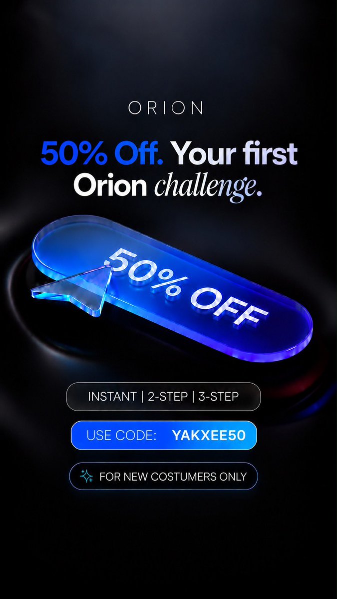 yakxee___'s tweet photo. 🚨 $50K GIVEAWAY WITH ORION FUNDED! 🚀💙

We’re giving away 5 × $10K accounts to the community! 🔥

Want to get funded? Here’s your chance! 👇
✅ follow @yakxee___ 
✅ Follow @OrionAffiliates 
✅ Follow @orionfundedcom 
✅ Like, repost, and tag 2 trader friends!

Let’s make some noise! 🗣️🔥

Good luck, everyone! 🍀

X: @yakxee___ 💙