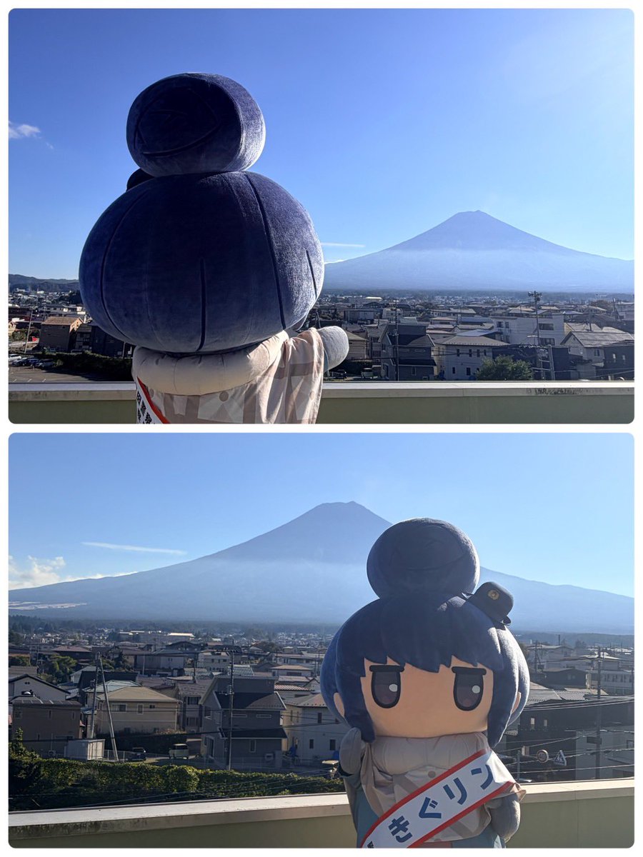 yurucamp_anime's tweet photo. ＼ #きぐリン 1日警察署長レポ✍️ ／

「道の駅富士吉田」でのイベント後も、富士吉田警察署で任務は続きました！

🥋道場での鍛錬
🏢窓口での落とし物対応
🚔パトカーの点検
🗻富士山に安全祈願

様々な勤務に携わり、署長としてしっかり任務を全うしてきました👮

最後になんと「感謝状」も頂きました🏅

安全で安心な、楽しい旅をこれからも
続けましょう🛵💨　

応援してくれた皆さんに、敬礼🫡