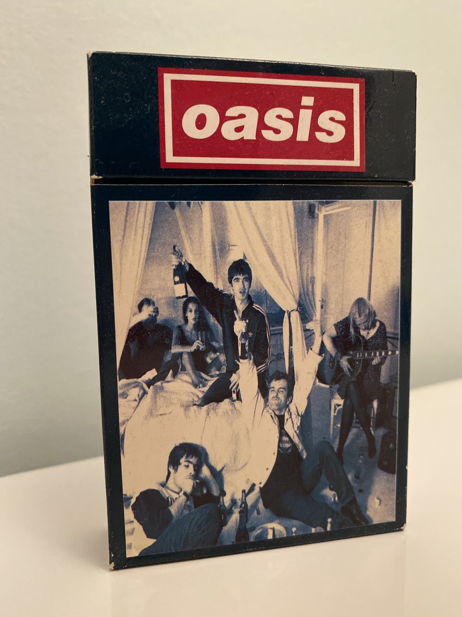 scyhodotcom's tweet photo. On October 10th 1994, Oasis released the 'Cigarettes &amp; Alcohol' single.

The cassette single designed by @MicrodotCreativ is a work of art. https://t.co/YkyBD3Lk1h