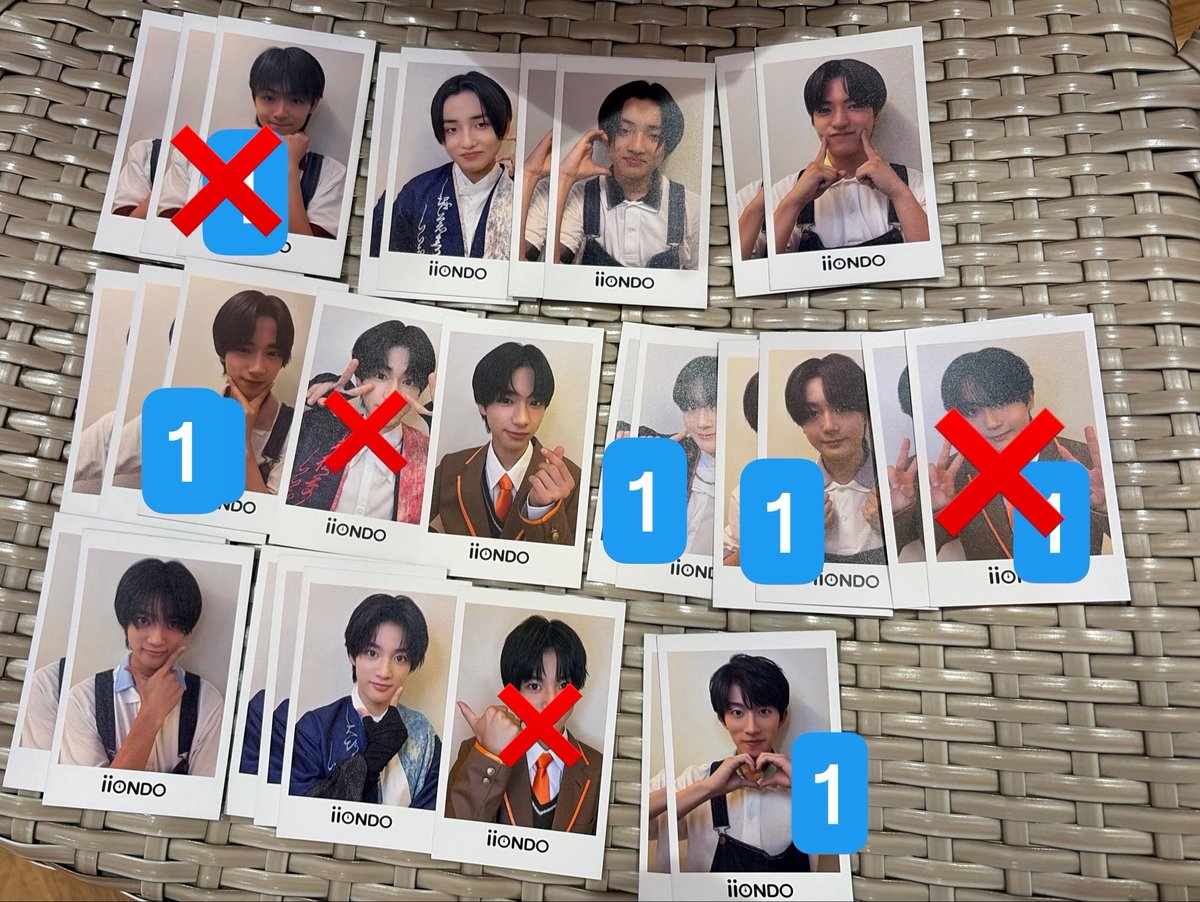 onsmced_08's tweet photo. iiONDO はつ恋ONDO リリイベ はつ恋チェキ風ソロカード トレカ 買取

譲 大野 畑 宮本 守本 三戸 堀 高橋

求 三村(同種) or 買取0.1

本日金山会場手渡し
数字は変更後の残数です。
いいね後、DMお願いします。 https://t.co/bdMbOboqWC