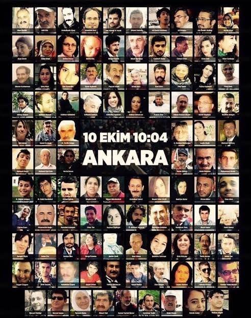 sinannnn73's tweet photo. "Ve ellerinde fenerlerle benim arkadaşlarım
Durmadan düşünüyorum 
ne kadar çok öldük yaşamak için."

#AnkaraGarKatliamı https://t.co/LkVWyhW0dt