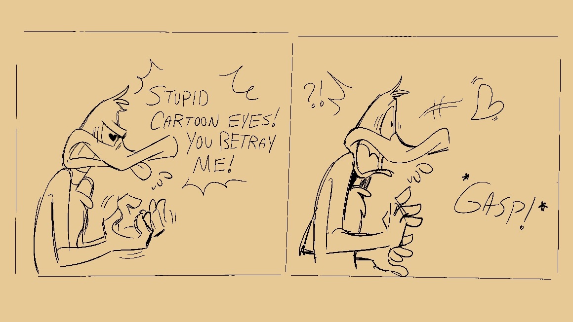 OutisNoface's tweet photo. Being a cartoon and trying to hide your feelings must be a problem lol #baffy 
1/2 https://t.co/G1KjDB0kFM