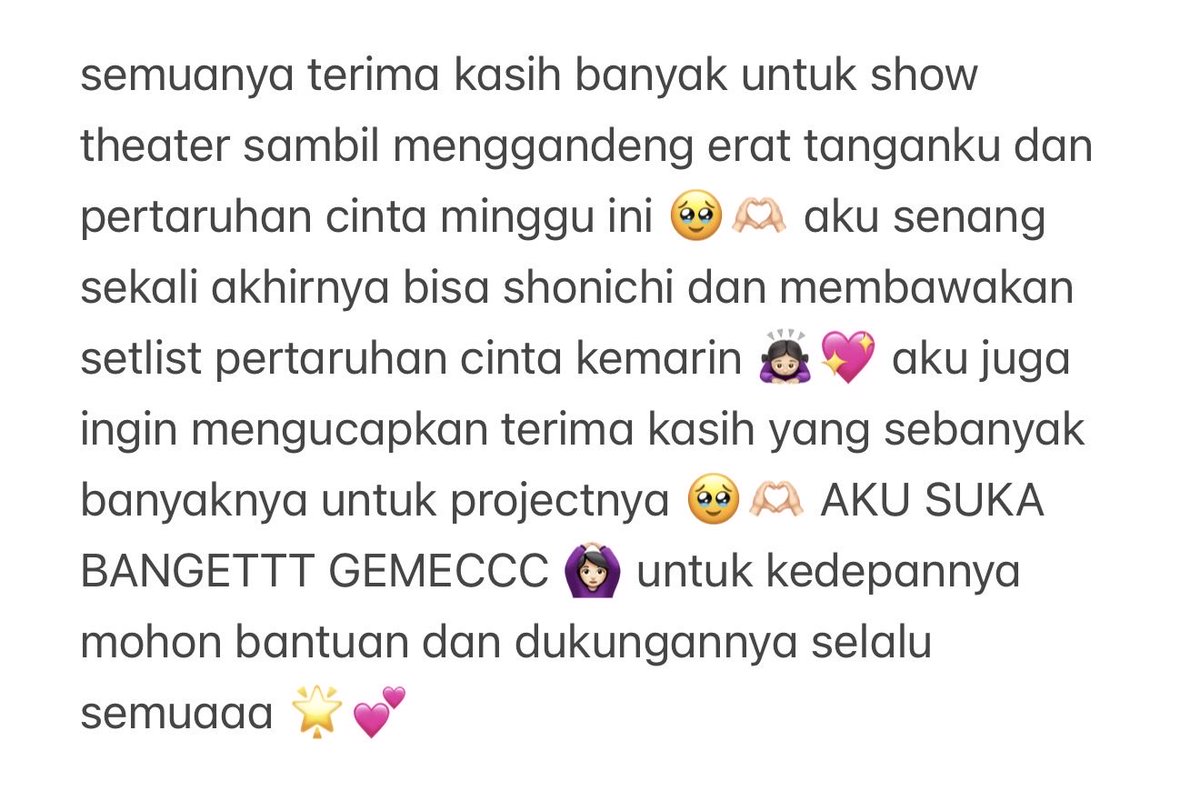 JTrisha_JKT48's tweet photo. 🫶🏻 https://t.co/CQoBkky4Vh