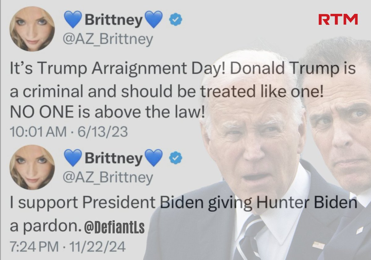 DefiantLs's tweet photo. "No one is above the law! Except those I like" https://t.co/l3E5NgwDz3