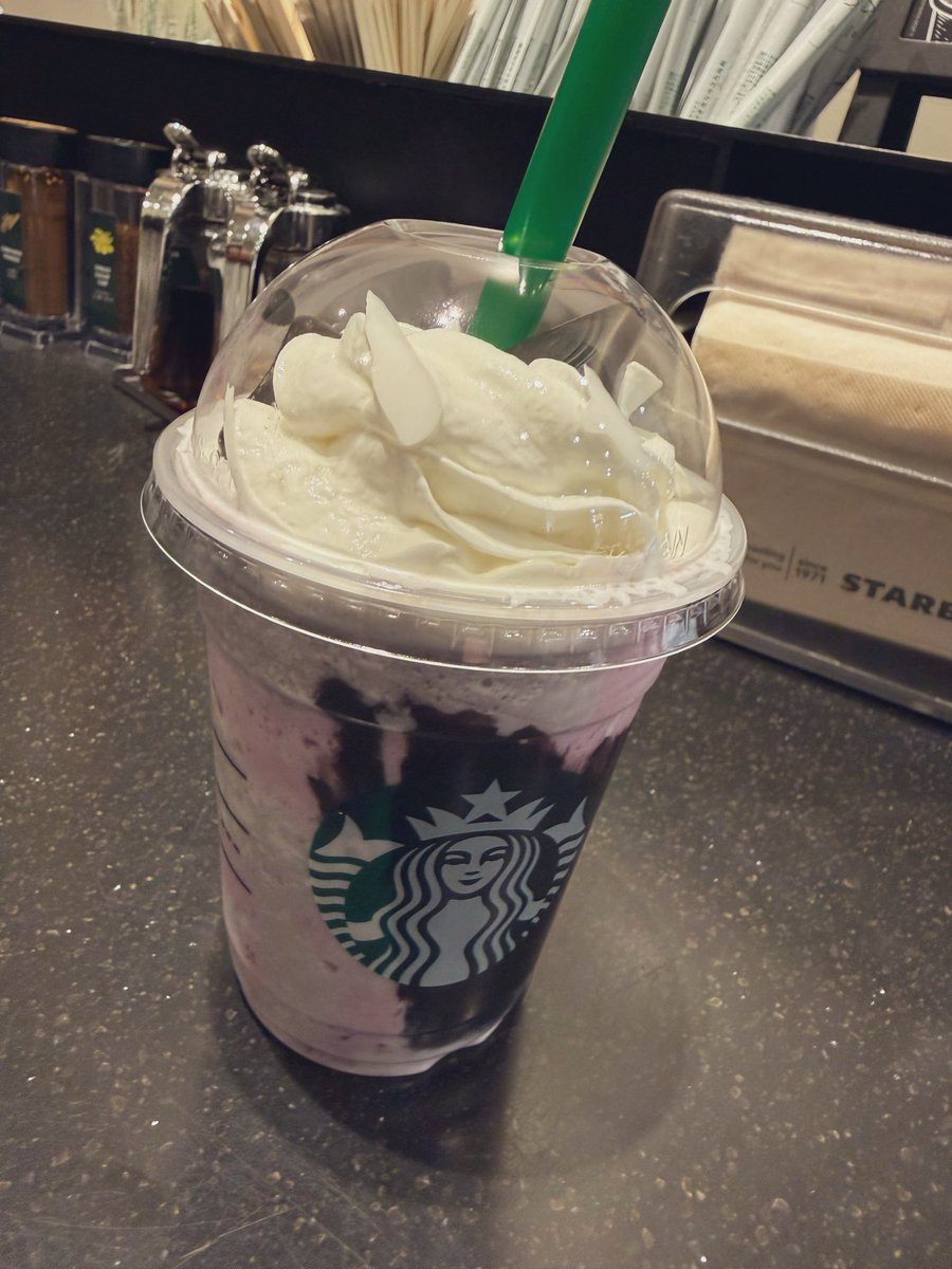 RainWorld_0212's tweet photo. ブラックベリーヨーグルトフラペチーノ飲んできたぁ🫶 https://t.co/EwuIxaegd1