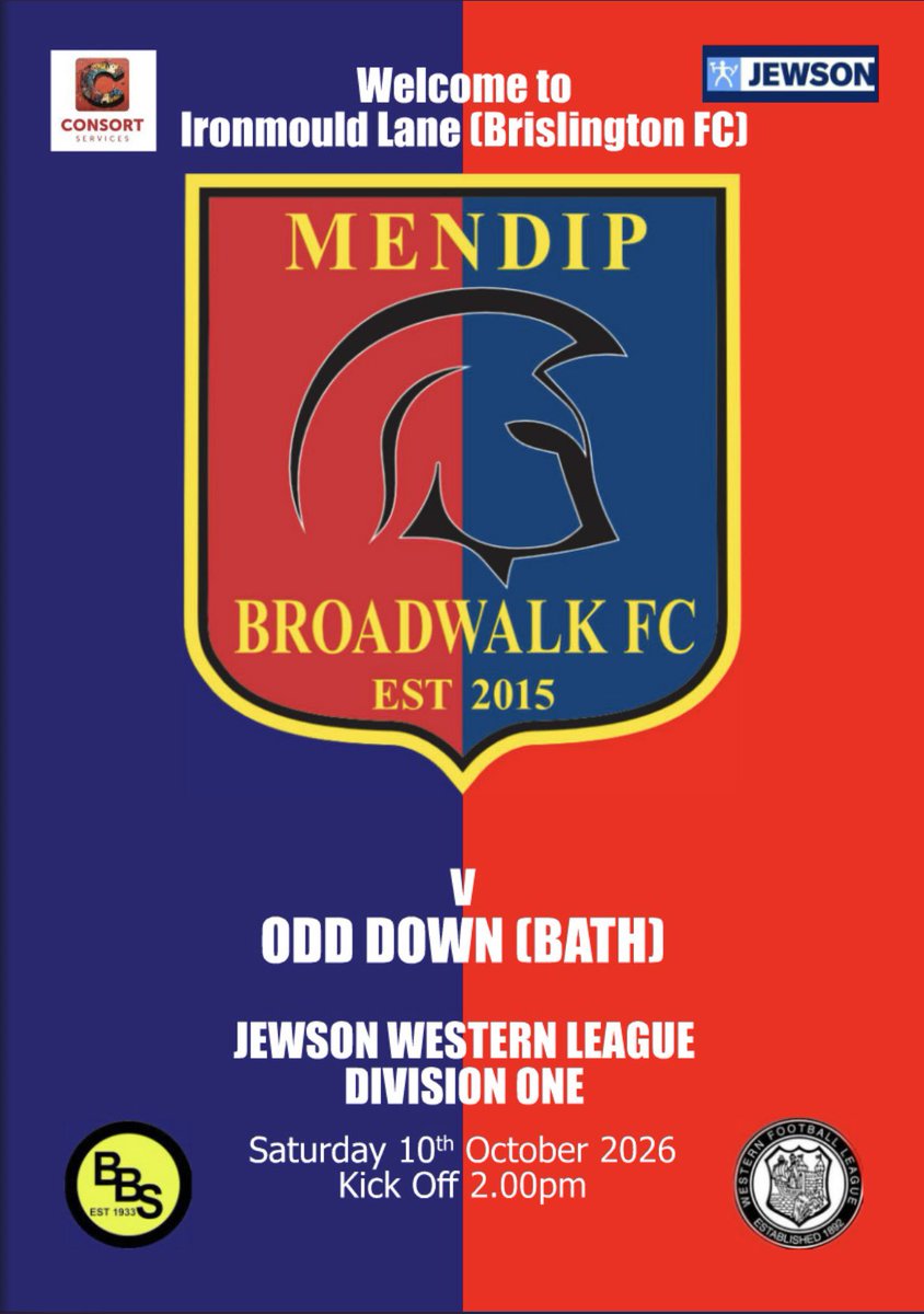 MendipBroadwalk's tweet photo. 🔵🔴

Today’s free online programme. 

@Odd_DownAFC 
@_WesternLeague_ 

Clink the link ⬇️

https://t.co/TqCnEHYTJo https://t.co/IvRPYuIpHU