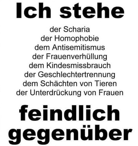 TBuckenauer's tweet photo. Um es mal klar zu stellen:
Ich möchte KEINE Islamisierung von 🇩🇪 oder 🇪🇺!!!
Jeder der für diese Übernahme stimmt, darf mich ganz gepflegt am Ar*ch lecken!!!
Ende meiner Durchsage!!! https://t.co/2VPU4h37UG