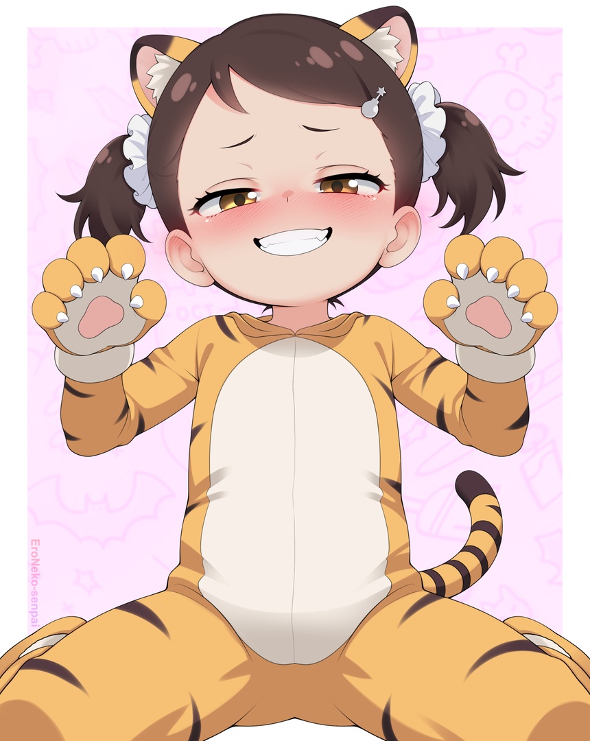 eronekoSFW's tweet photo. Inktober 09/31 

Becky as a Tiger!

Becky looking fiercely cute in tiger pajamas

#BeckyBlackbell #スパイファミリー #ベッキー #SPYFAMILY #SPY_FAMILY #SPYxFAMILY https://t.co/OaElITsUVZ