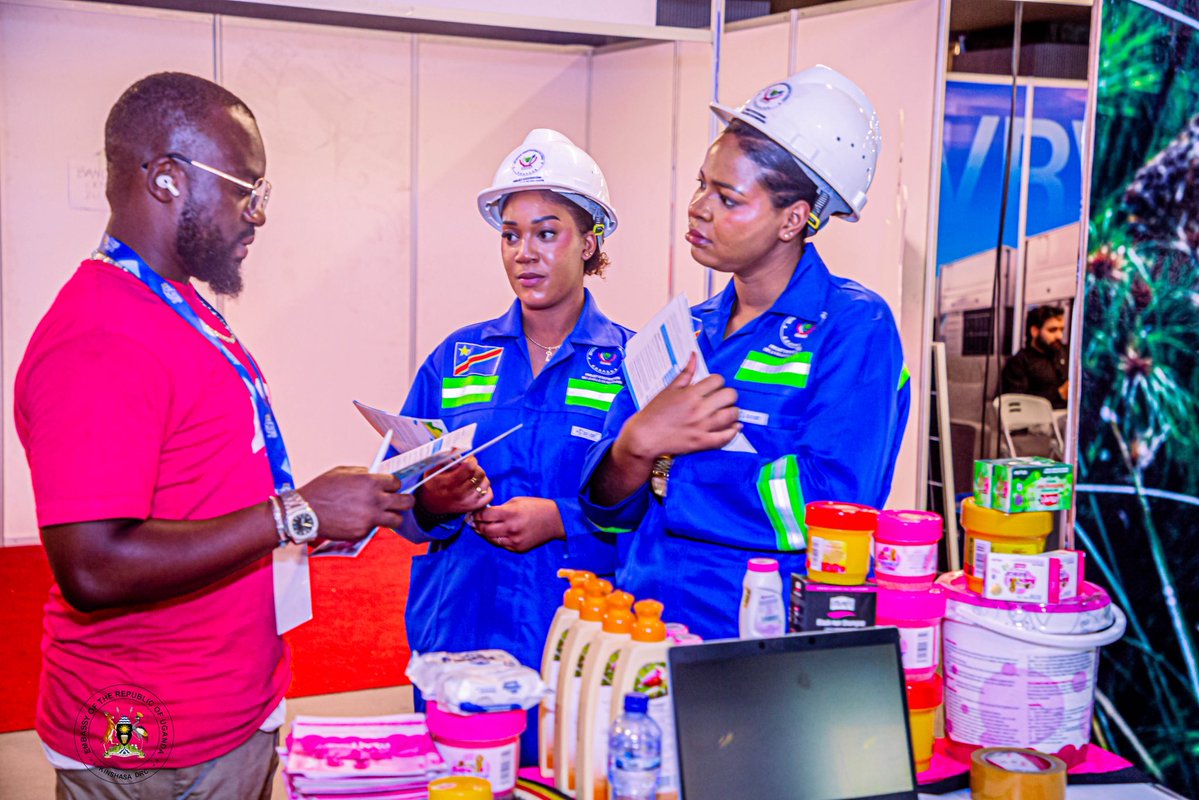 DrcUganda's tweet photo. Day 3 | #ExpoBetonRDC 

As Uganda marks 64 years of Independence, the Embassy of Uganda in Kinshasa proudly participates in the 12th #ExpoBetonRDC, showcasing our country’s uniqueness, enterprise, tourism and investment potential while building partnerships for shared prosperity. 🇺🇬🤝🇨🇩