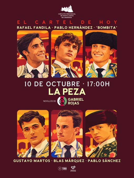 ftorodelidia's tweet photo. HACER TAUROMAQUIA

Esta tarde, gran semificinal del @CircuitoGranada para apoyar a los novilleros sin picadores. ¡Un campeonato impulsado por nuestro Capítulo de Granada!

¡Os esperamos! https://t.co/FzgkpF1Qgv