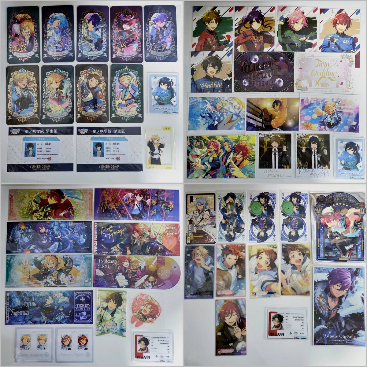 Yume__exchange's tweet photo. 【交換/譲渡】あんスタ アニカフェ 中国 紙類 アクスタ アクキー バナコレ 特典 リングライト 色紙 ブロマイド ミュージアムカード ホロチケ コロッタ ポートレート アルカナカード

譲)   画像 1～3

求)   同異種 英智/桃李/弓弦/巽/藍良/北斗/千秋/敬人/創/薫/ジュイス/舞珠/ライカ・定価(＋送料) https://t.co/W4RjyhND21