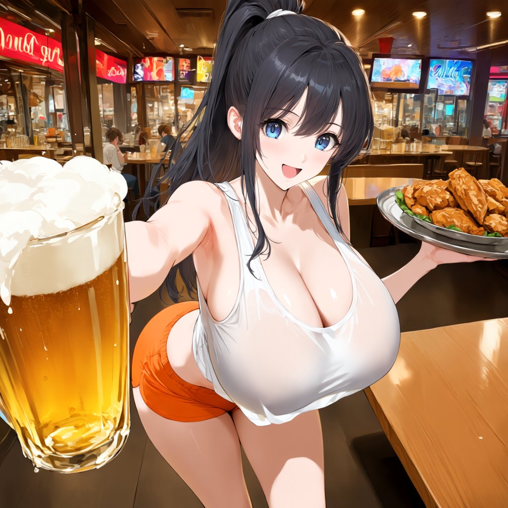 CoffeeEgg_ai's tweet photo. 564-581：夜パート１（フーターズ・シリーズ） | CoffeeEGG☕🥚 「夜もアルバイト！」続きはリプ欄（ツリー）に置いておきます。
#AIart #AIイラスト #フーターズ https://t.co/FUReG87WPv