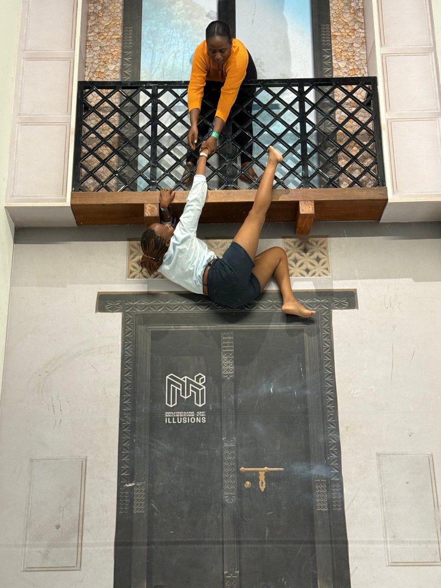 PremierSilverba's tweet photo. Expo mission on , but we had to make a quick stop to defy gravity. 
Team outing at Museum of Illusions, because even on a work trip, we find a wall to climb. 
We were a serious team going for  an expo  #MKTE26 #museumofiilusions #TeamOnAMission https://t.co/jiC66u4l99