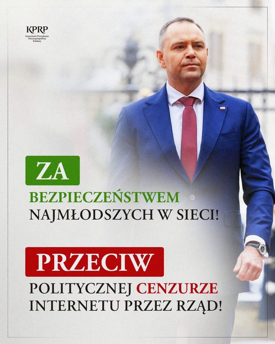 KarolPopieramy's tweet photo. 🚨 Za bezpieczeństwem w sieci ale przeciw POLITYCZNEJ cenzurze internetu ! https://t.co/aAwNg1YsQ7