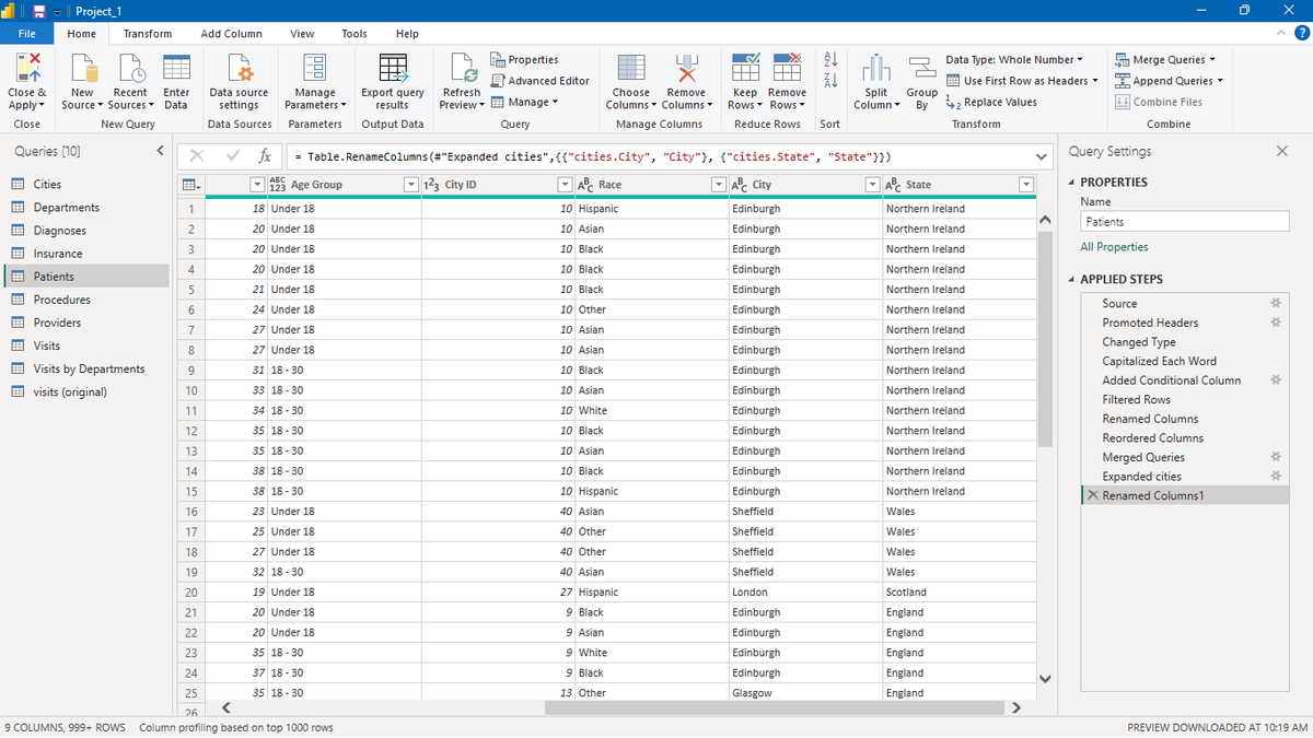 AY_MARV01's tweet photo. my week on Power BI,  used Power Query to import and clean data, also created new columns. thanks #TDI,
@TDataImmersed,
@DabereNnamnai, 
@JudeRaji_,
@MSPowerBI 
#TDI #PowerBI #PowerQuery #DataAnalytics #DataCleaning https://t.co/IpCDsw8IgU