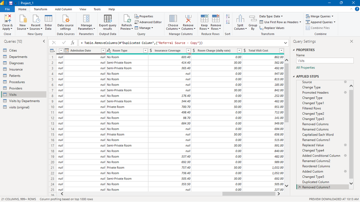 AY_MARV01's tweet photo. my week on Power BI,  used Power Query to import and clean data, also created new columns. thanks #TDI,
@TDataImmersed,
@DabereNnamnai, 
@JudeRaji_,
@MSPowerBI 
#TDI #PowerBI #PowerQuery #DataAnalytics #DataCleaning https://t.co/IpCDsw8IgU