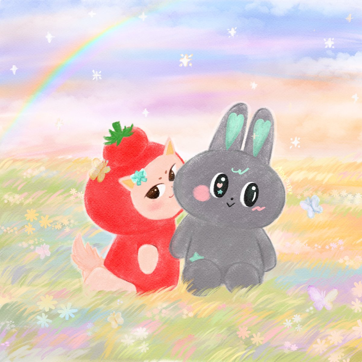 aey_faithh's tweet photo. เสิร์ฟมาการองมะเขือเทศค้าบบบ~ 🐰🦊

#METAA #TOMAFOX https://t.co/xyZFKgtWWd